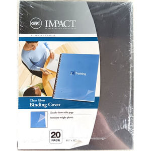 Swingline GBC Clear View Presentation Covers Pre-Punched for ProClick 32 Hole